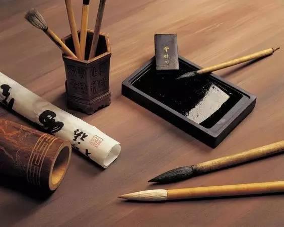 Chinese Calligraphy Set Brushes Ink Stone Paper Calligraphy Set 